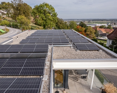 Solaranlage für ein Einfamilienhaus in Oberbipp.