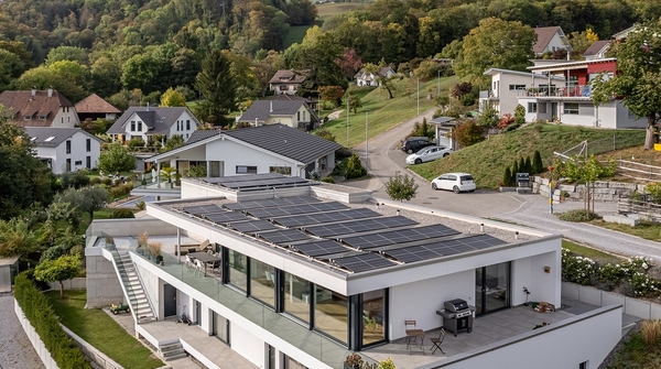Solaranlage für ein Einfamilienhaus in Oberbipp.