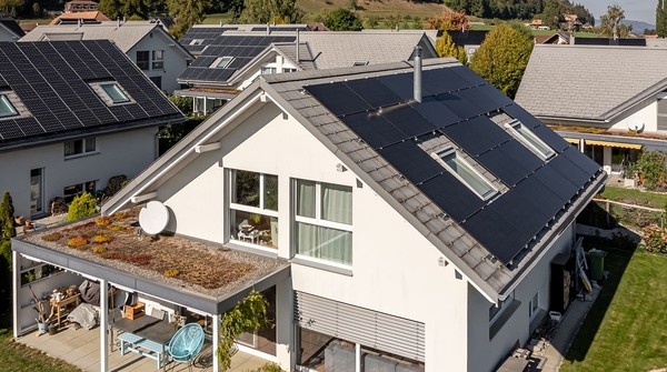 Solaranlage für ein Einfamilienhaus in Gerzensee.